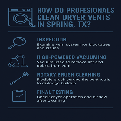 How Do Professionals Clean Dryer Vents in Spring, TX?